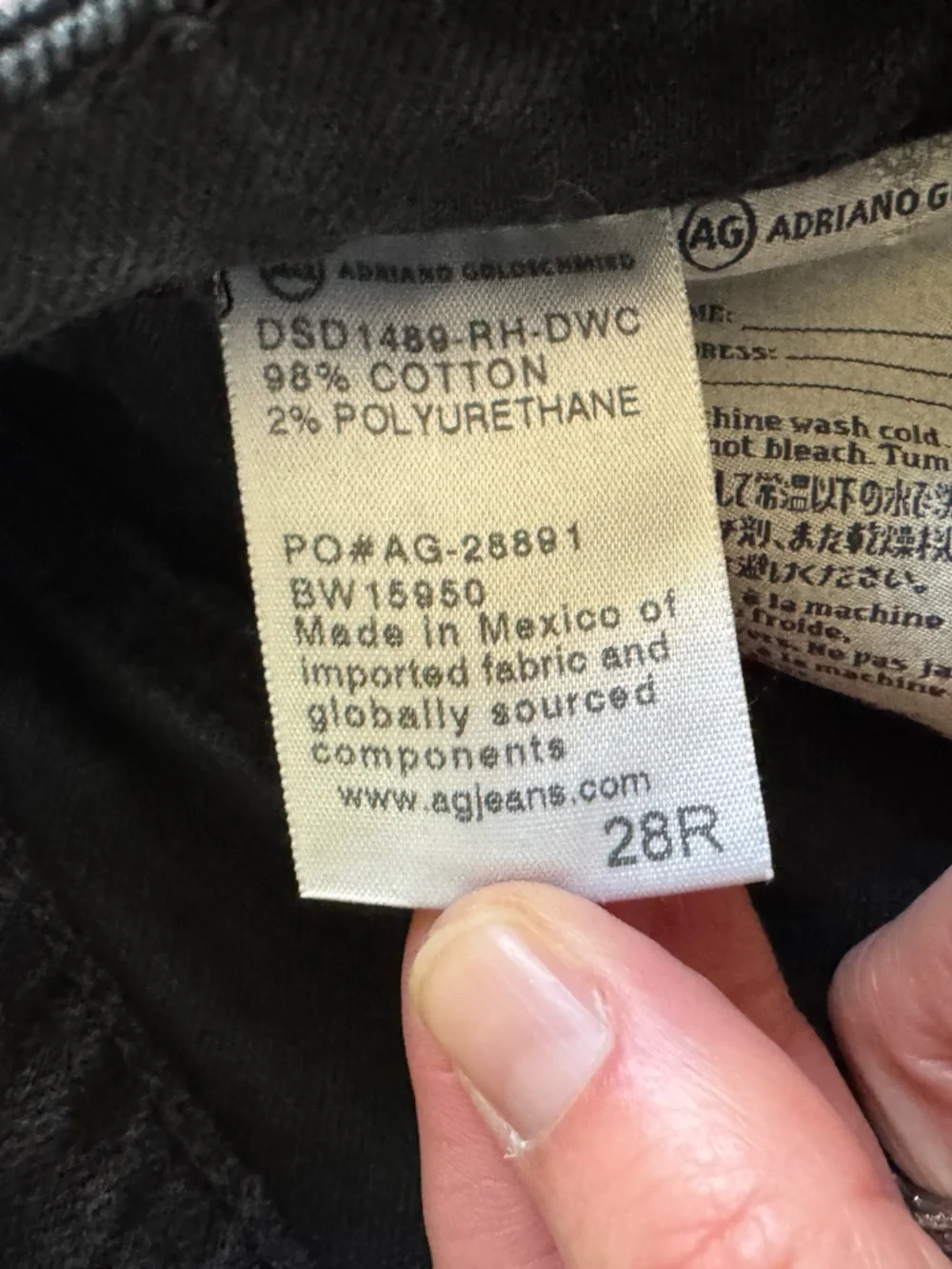 ag hailey boyfriend denim shorts distressed raw hem black - Picture 6 of 10